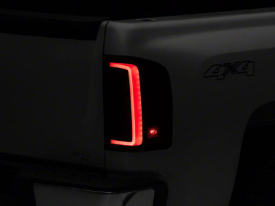 Raxiom 07-13 Chevrolet Silverado 1500 G2 LED Tail Lights- Black Housing- Smoked Lens - S112739 Photo - Primary