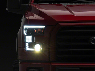 Raxiom 15-17 Ford F-150 XR Series LED Projector Headlights with DRL- Black Housing- Clear Lens - T577236 Photo - Primary
