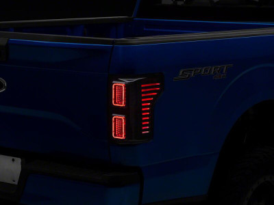 Raxiom 15-17 Ford F-150 CXR Series LED Tail Lights- Black Housing- Smoked Lens - T596984 Photo - Primary