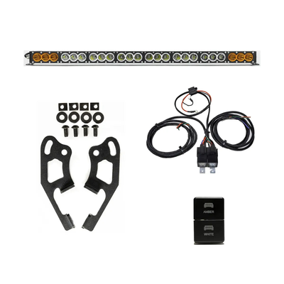 Cali Raised Sherpa Roof Rack Dual Funct. Light Bar & Mount Brckt Kit w/ Wire Harness & Small Switch - CR4284 Photo - Primary