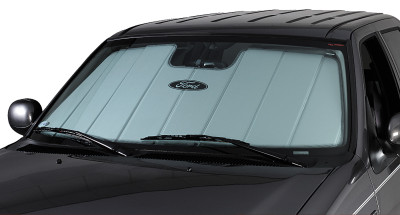 Covercraft 15-23 Ford Mustang Coupe Convertible UVS100 Custom Sunscreen with Mustang 50 Years Logo - UFM11372SV Photo - Primary