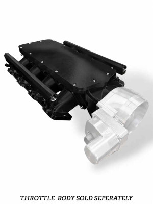 Granatelli LS 105mm Opening Billet Intake Manifold - Black - 980105 Photo - Primary