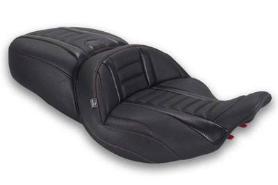 Mustang 23-26 Harley CVO Road Glide, Street Glide, ST Deluxe 1pc 2Up Blk w/American Beauty Thread - 89412AB User 1