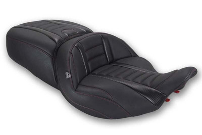 Mustang 23-26 Harley CVO Road Glide, Street Glide, ST Deluxe 1pc 2Up Blk w/Dark Cherry Thread - 89412DC User 1