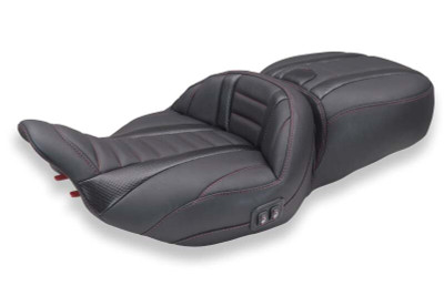 Mustang 23-26 Harley CVO Road Glide, Street Glide, Heated Deluxe ST 1pc 2Up Blk w/ D Cherry Thread - 89481DC User 1
