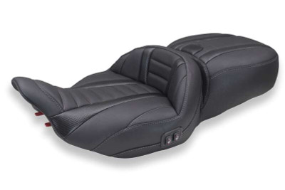 Mustang 23-26 Harley CVO Road Glide, Street Glide, Heated Deluxe ST 1pc 2Up Blk w/ GM Gray Thread - 89481GM User 1