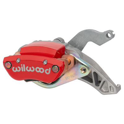 Wilwood caliper MC4 mech p-brake 1.19 .81 rotor 4.75 MT R/H red - 120-18266-RD Photo - Primary