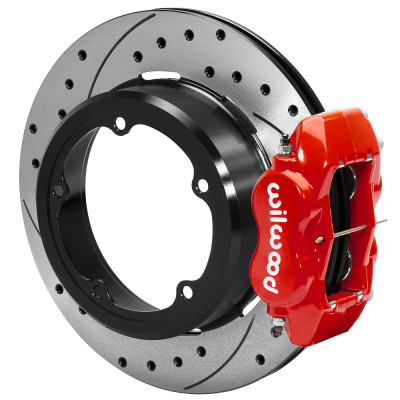 Wilwood kit rear FDLI DISC/DRUM strange floater 1PC SRP red powder coat - 140-12420-DR Photo - Primary