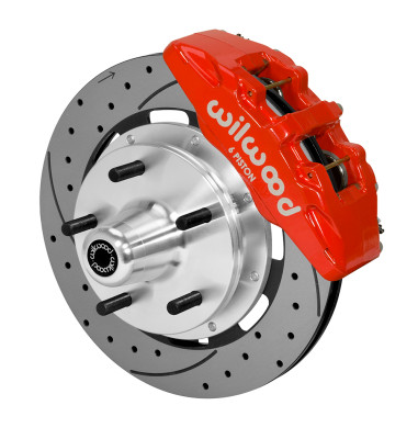 Wilwood kit front PINTO/MUSTANG ii 74-78 DP6 5X5.00 hub 12.19 rotor SRP red - 140-14531-DR Photo - Primary