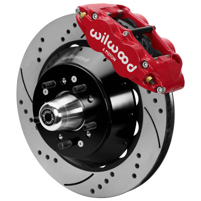 Wilwood kit front FNSL6R mustang 70-73 big brake radial MT 14.00 rotor SRP red - 140-16496-DR Photo - Primary