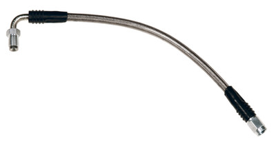 Wilwood flexline brake 10.5IN. OAL -3 hose 90 deg IF MALEX3/8 swivel - 220-10711 Photo - Primary