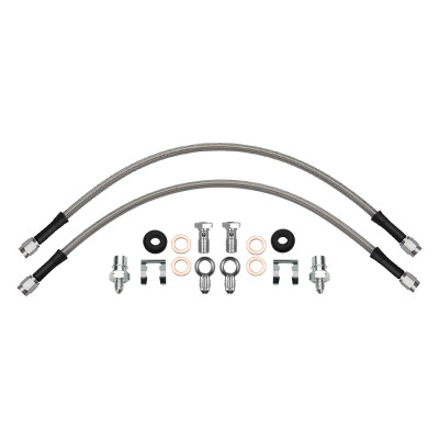 Wilwood flexline kit 16IN. -3 male to M10-1.0 BF M10-1.0 banjo -3M to M10-1.0 straight - 220-17550 Photo - Primary