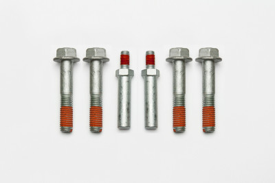 Wilwood bolt kit 1/2-13X2.75 LG hfcs silver epoxy 1193-S 4PK W/STEERING stop - 230-14198 Photo - Primary