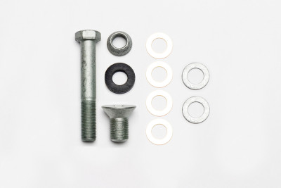 Wilwood bolt kit SPINDLE/BRACKET 5/8-28X1.12 1/2-20X3.25 spacer nut washer - 230-14525 Photo - Primary