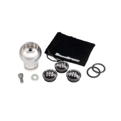 GrimmSpeed Swap-Top Weighted Bulb Shift Knob - Stainless Steel - GRM1.1007.1.SS User 1