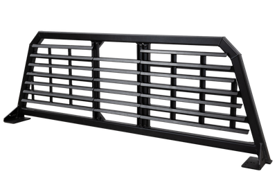 Gen-Y 20+ GMC GM 2500/3500 Defender Headache Rack/ 3-Louver Panels - Black - GH-29007 User 1