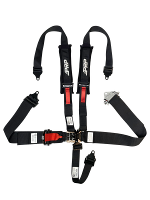 PRP 5 Pt Harness Latch and Link with 2in Shoulders-3in Lap Belts and Ratchet Straps SFI 16.1- Black - SBH5.3X2RT Photo - Primary