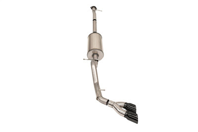 Corsa 17-22 Chevrolet Colorado ZR2 3.6L V6 3in Sport Cat-Back Exhaust - 4in Twin Tips - 14919BLK Photo - Primary