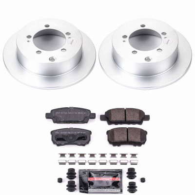 Power Stop 04-06 Mitsubishi Lancer Rear Z23 Coated Brake Kit - CPK1202-23 Photo - Primary