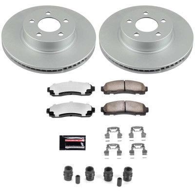 Power Stop 01-03 Ford Explorer Sport Front Z36 Coated Truck & Tow Brake Kit - CPK1923-36 Photo - Primary