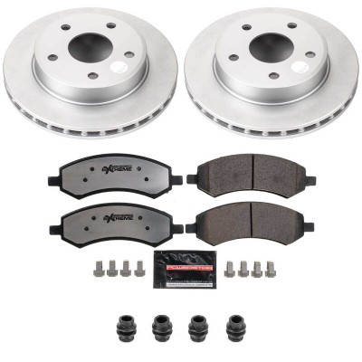 Power Stop 05-10 Dodge Dakota Front Z36 Coated Truck & Tow Brake Kit - CPK2193-36 Photo - Primary