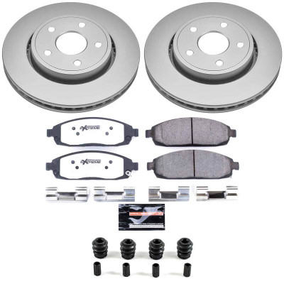 Power Stop 06-10 Jeep Commander Front Z36 Coated Truck & Tow Brake Kit - CPK2219-36 Photo - Primary