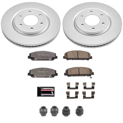 Power Stop 08-10 Infiniti QX56 Front Z36 Coated Truck & Tow Brake Kit - CPK2961-36 Photo - Primary