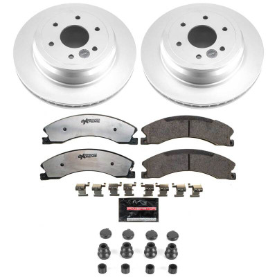 Power Stop 16-24 Nissan TITAN XD Rear Z36 Coated Truck & Tow Brake Kit - CPK7877-36 Photo - Primary