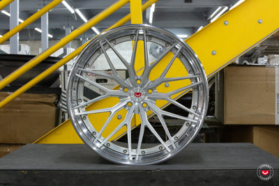 Vossen VPS-4 3PC - 21X13 - BRUSHED CENTER / POLISHED GLOSS CLEAR LIP / SB INNER BARREL / RAW HW - VPS-4-3P-1N001 Photo - Primary