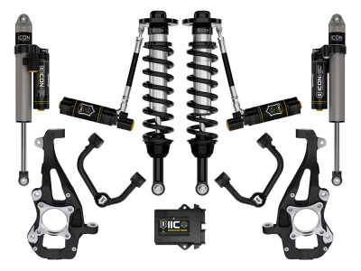 ICON 21-24 Ford F150 4WD 3.5-4.5in Stage 5 Suspension System - Tubular UCA - K93145T Photo - Primary