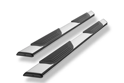 RealTruck 19-26 Chevy Silverado/GMC Sierra 1500 Double Cab Traxio 5in Nerf Bars - Stainless Steel - NBF25-80011-26S Photo - Primary