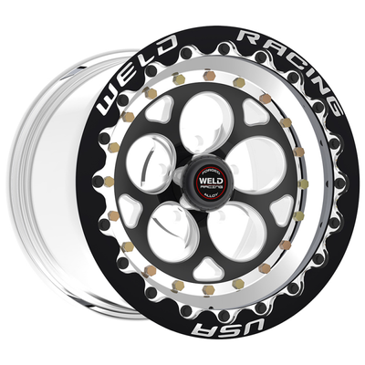 Weld Magnum III Beadlock 15x8/5x4.75/3.5 BS/3.18 HB-Polished Cntr-Pol. Shell-Pol. SBL MT Wheel - 792P58276G Photo - Primary