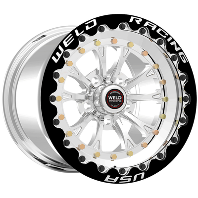 Weld Vitesse Beadlock 15x10/5x4.75/3.5 BS/3.18 HB-Polished Center-Polished Shell-Polished MT Wheel - 794P510276G Photo - Primary