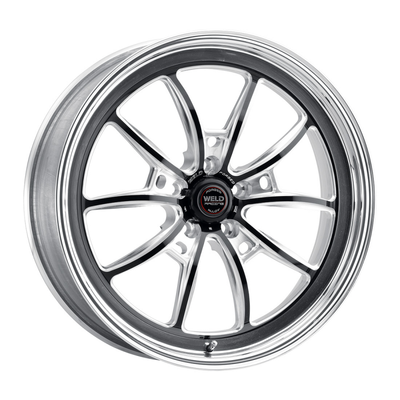 Weld S80 15x4 / 5x120.65 / 2.5 BS / 3.18 HB - Polished Center - Polished Shell - Non-BL Wheel - 80LP-504B25A Photo - Primary