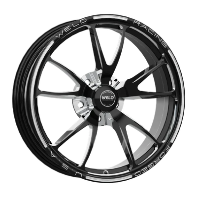 Weld Full Throttle Frontrunner 18x6 / 5x4.75 / 3.2 BS / 3.1 HB - Gloss Black Milled - Non-BL Wheel - 82C-1806276-B Photo - Primary