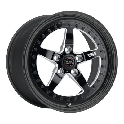 Weld Weldstar 17x10 / 5x4.5 / 8 BS / 3.18 HB - Black Center - Black Shell - Non-BL Wheel - 91LT7100A80A Photo - Primary