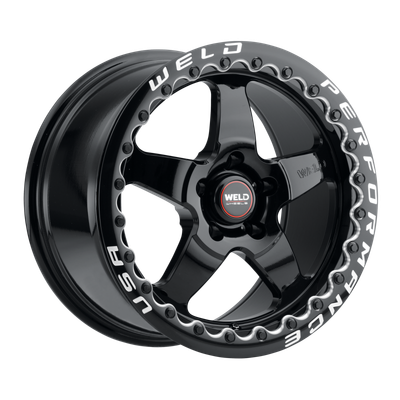 Weld S904 17X10 Ventura Drag Beadlock 5X120 ET45 BS7.15 Gloss Black MIL - S90570022P42 Photo - Primary