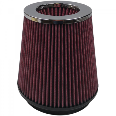 Air Filter For Intake Kits 75-2557 Oiled Cotton Cleanable 6 Inch Red S&B