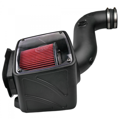 Cold Air Intake For 06-07 Chevrolet Silverado GMC Sierra V8-6.6L LLY-LBZ Duramax Cotton Cleanable Red S&B