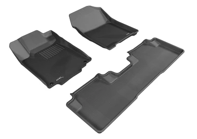 3D MAXpider 2012-2016 Honda CR-V Kagu 1st & 2nd Row Floormats - Black - L1HD04301509 Photo - Primary