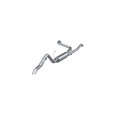 MBRP 22-23 Nissan Frontier 3.8L 3in Tip 3in Cat Back Turndown Exit Street Profile - Aluminized Steel - S5409AL Photo - Primary