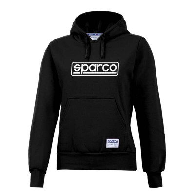 Sparco Hoodie Lady Frame SMALL Black - 01316NR1S Photo - Primary