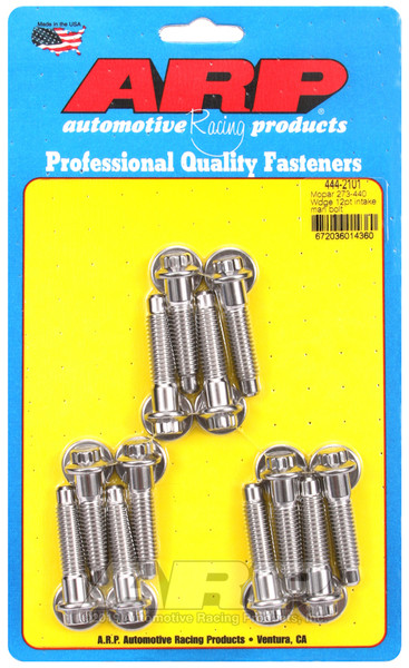 ARP Mopar 273-440 Wedge 12pt Intake Manifold Bolt Kit - 444-2101 Photo - Primary