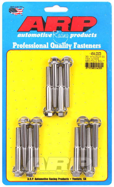 ARP SB Ford 351W SS Hex Intake Manifold Bolt Kit - 454-2003 Photo - Primary