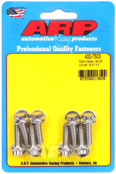 ARP Cast Aluminum Valve Cover 1/4in 12pt  Bolt Kit - 400-7503 Photo - Primary