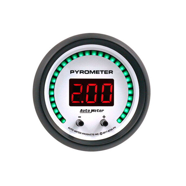 Autometer 52.4mm White Two Channel 0-2000 Degree Pyrometer (EGT) Phantom Elite Digital Gauge - 6744-PH User 1