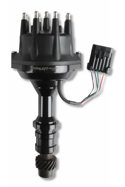 Holley EFI Dual Sync Oldsmobile Distributor, Black (HOE-1565-206BK)