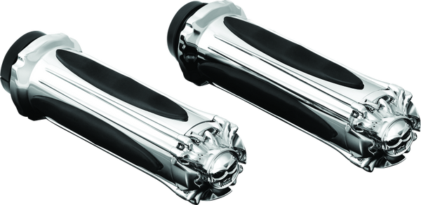 Kuryakyn Zombie Grips Throttle-By Wire Chrome - 6298 Photo - Primary