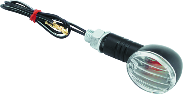 BikeMaster Ministalk Marker Light Round - Black/Clear - 266014 Photo - Primary