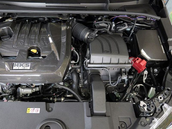 HKS 2023 Toyota GR Corolla Dry Carbon Fuse Box Cover - 70026-AT014 Photo - Primary